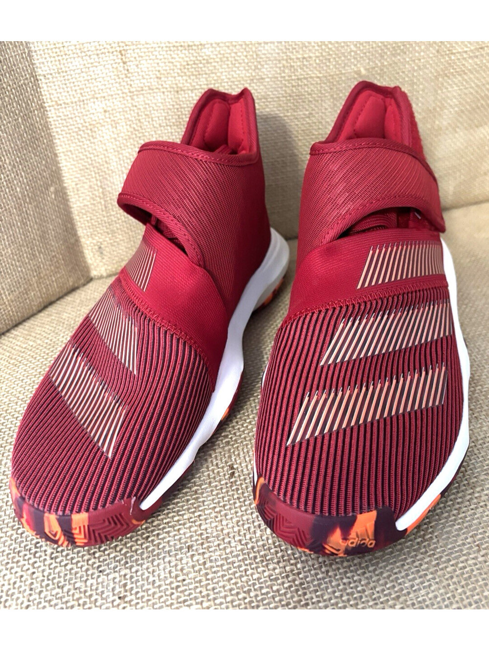 Adidas Harden B/E 3 Mens Size 5 1/2 Red White Athletic Basketball ShoesSneakers